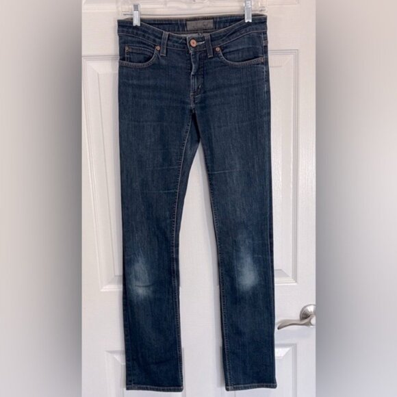 Acne Jeans Hep Raw Mid Rise Slim Jeans Size 28 - Picture 1 of 7